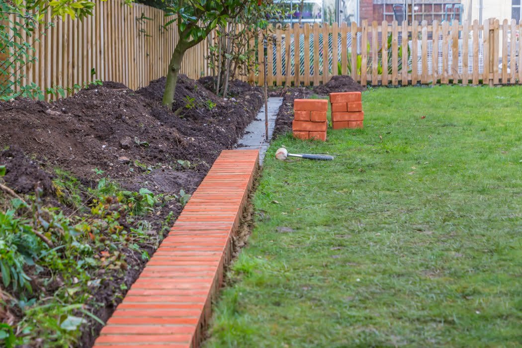 Best Types of Lawn Edging - Brick Edging