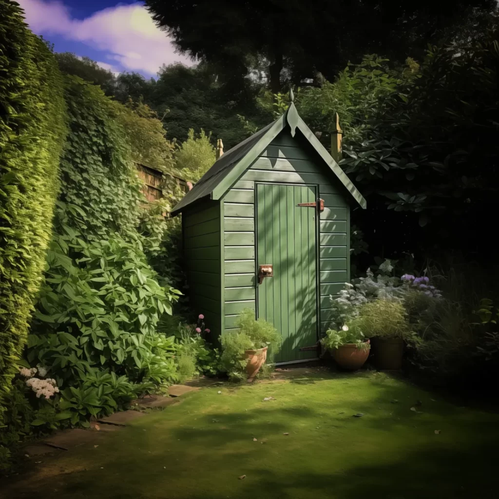 green shed paint colour