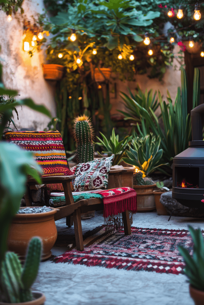 mexican garden ideas textiles