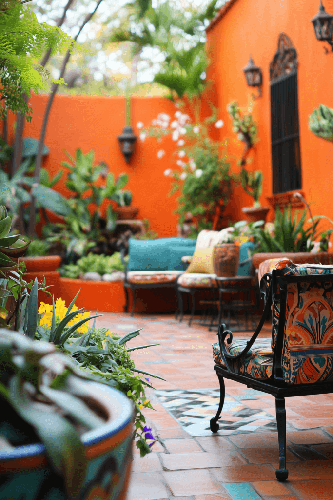 mexican style garden colours