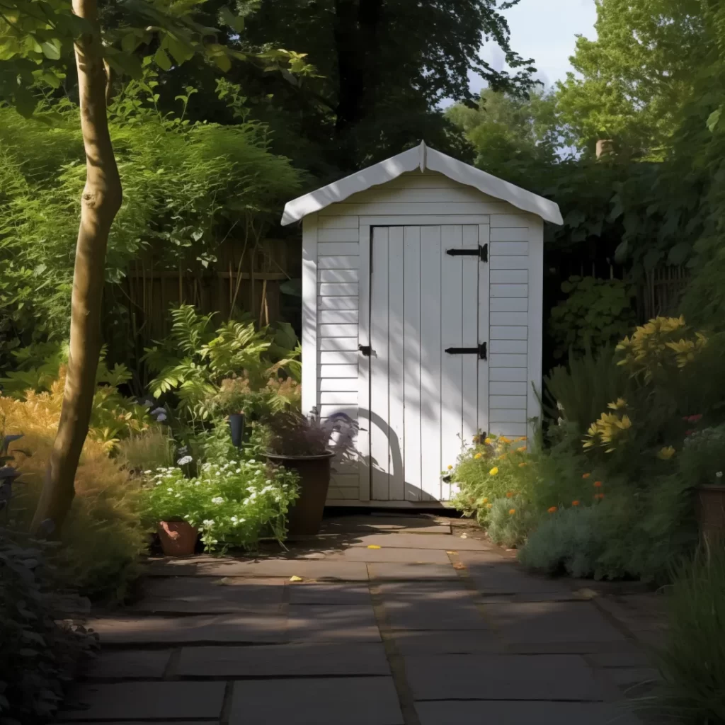 white shed paint colour