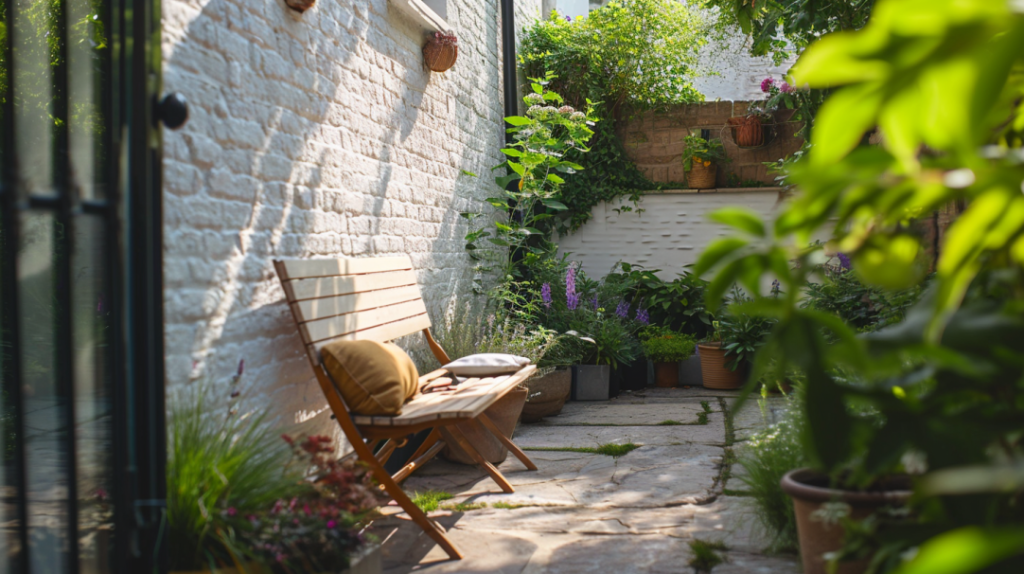 courtyard garden ideas - sun trap