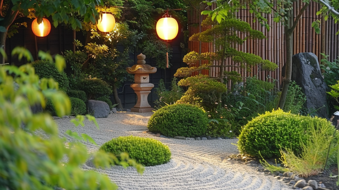 Japanese Style Garden Ideas - Gravel Raked