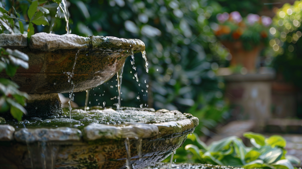 greek garden ideas - water feature