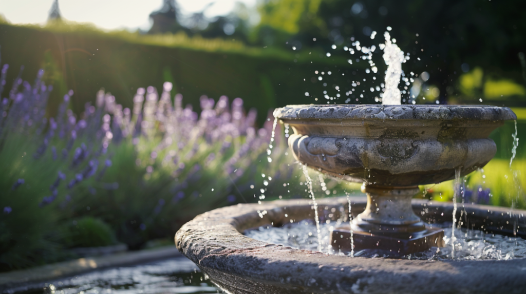 Italian style garden - fountain