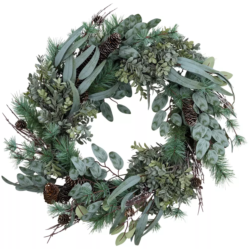 Wild Foliage & Fircone Wreath