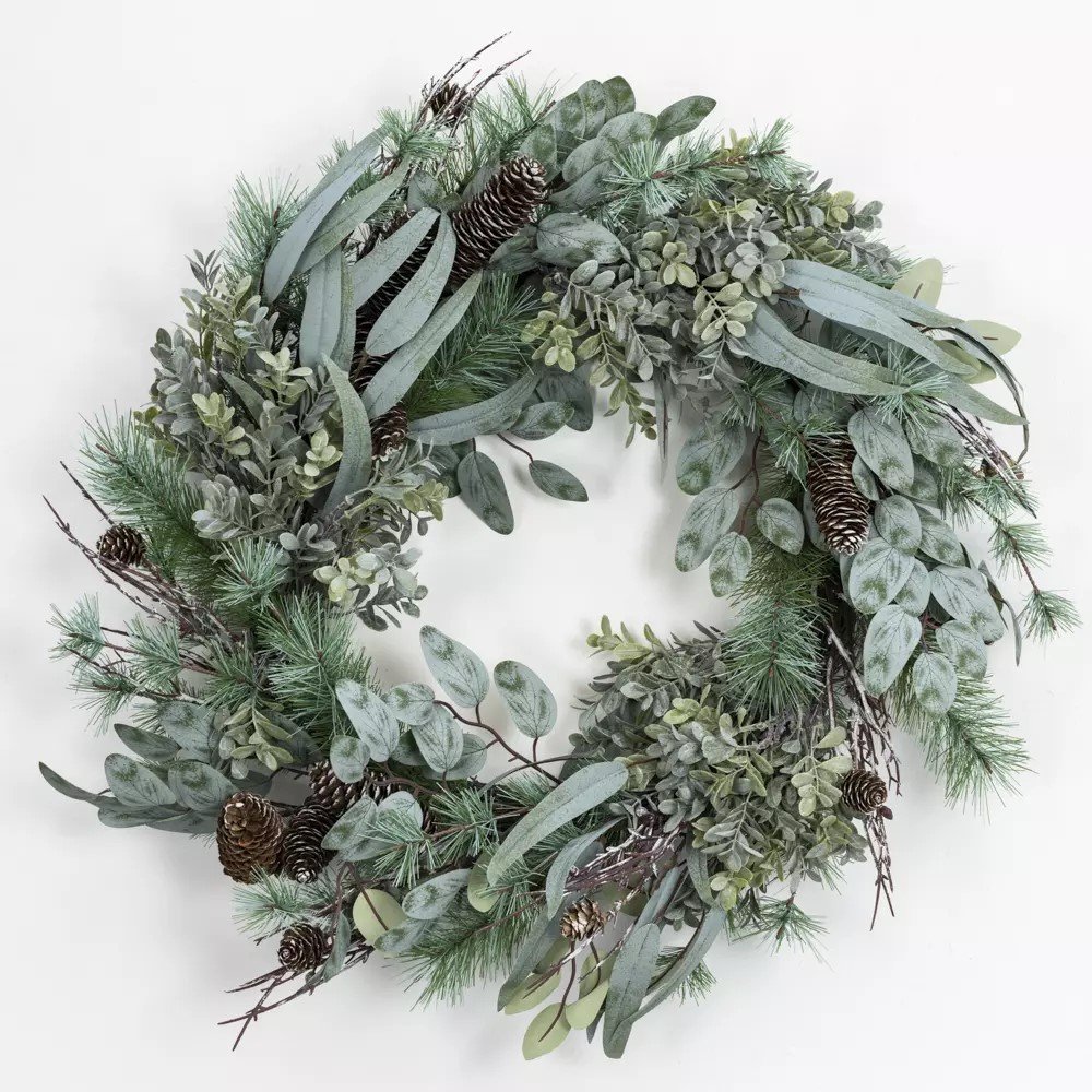 Wild Foliage & Fircone Wreath