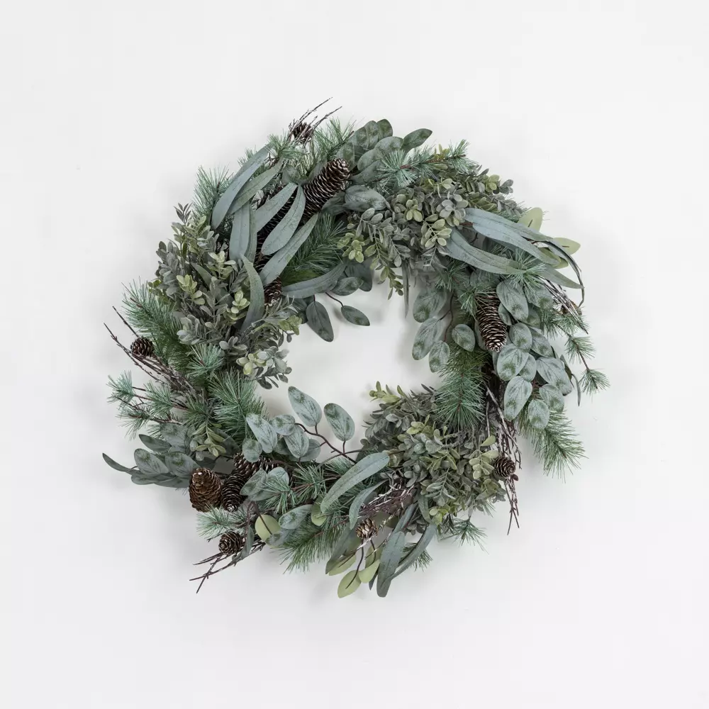 Wild Foliage & Fircone Wreath