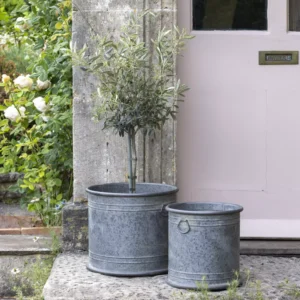 Wilton Zinc Planters Set of 2