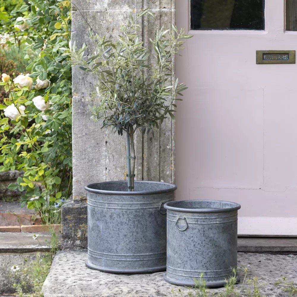 Wilton Zinc Planters Set of 2